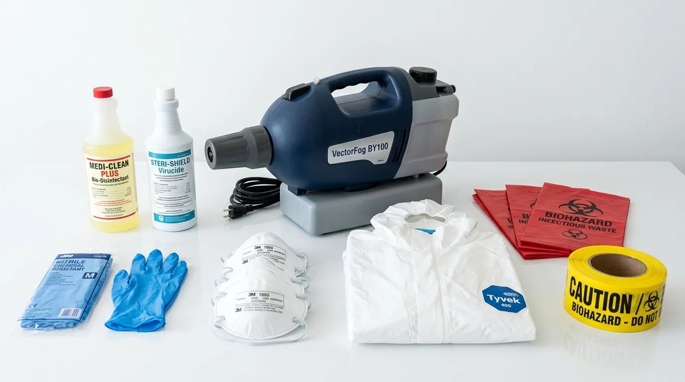 Professional biohazard remediation crew working in Grays Ferry