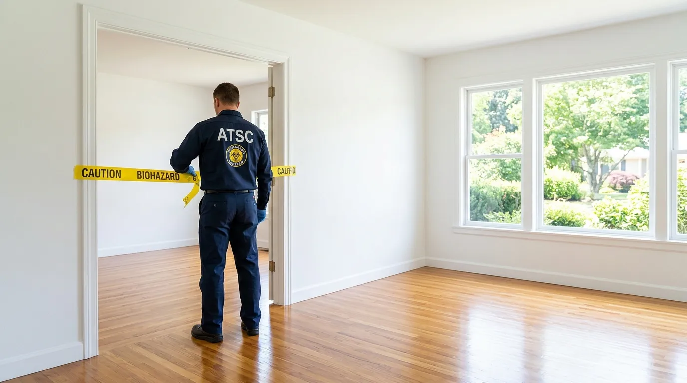 Certified biohazard cleanup crew performing Crime Scene Cleanup in Grays Ferry